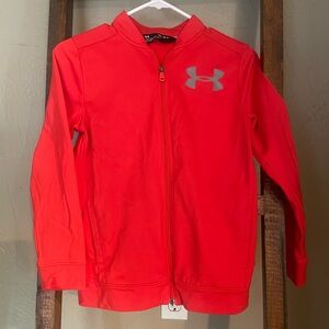Youth Under Armour Red Full-Zip Jacket